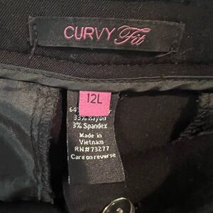 Apt. 9 Black Curvy Fit Pants